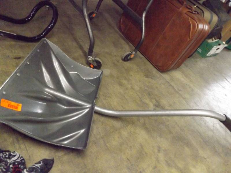 Grey Ergonomic Snow Shovel