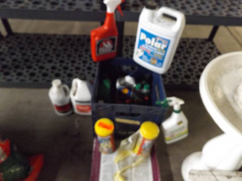 Vehicle Fluids and Animal Repellants in Plastic Milk Box
