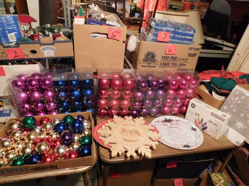 Christmas collectibles and ornaments