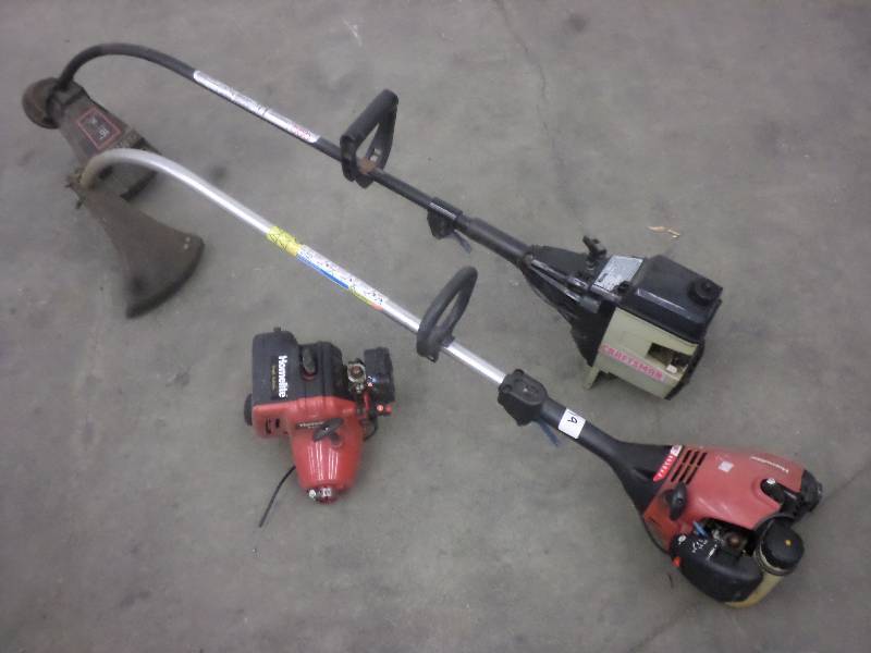 lot 19 image: (2) Gas-Powered Trimmers With (1) P...