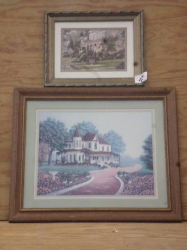 lot 24 image: (2) Framed Art Pieces ...