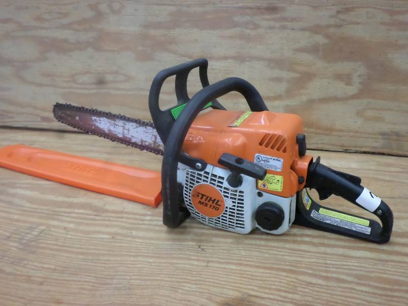 lot 27 image: Stihl MS170 Chainsaw, Runs & Operat...