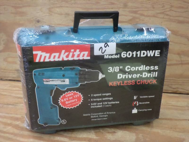 lot 29 image: New Makita 6011DWE 38 Cordless Dr...