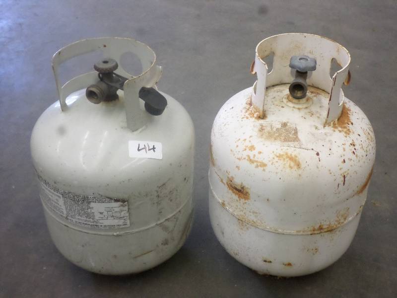 lot 44 image: (2) 20# LP Tanks...