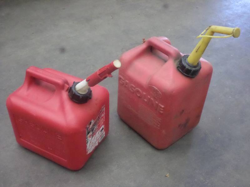 lot 46 image: (2) 2.5-Gallon Gas Cans ...