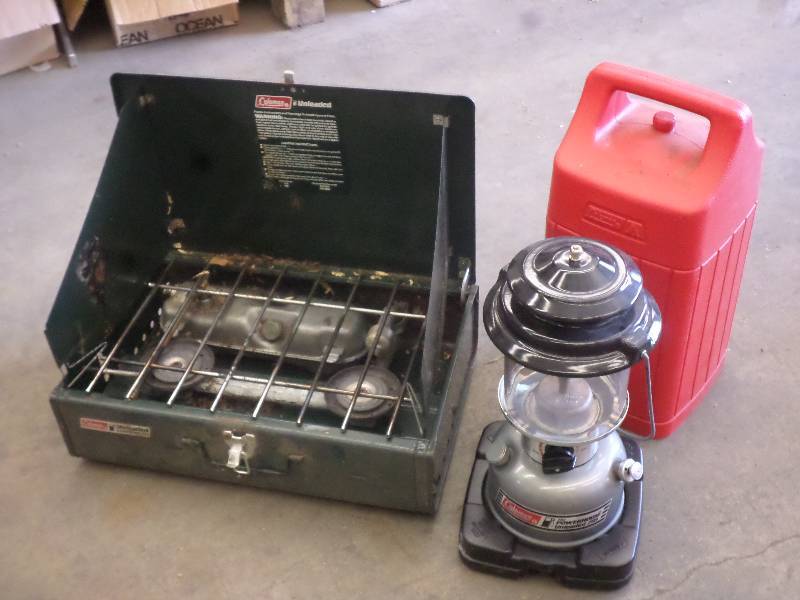 lot 80 image: (1) Coleman Gas Camp Lantern & (1) ...