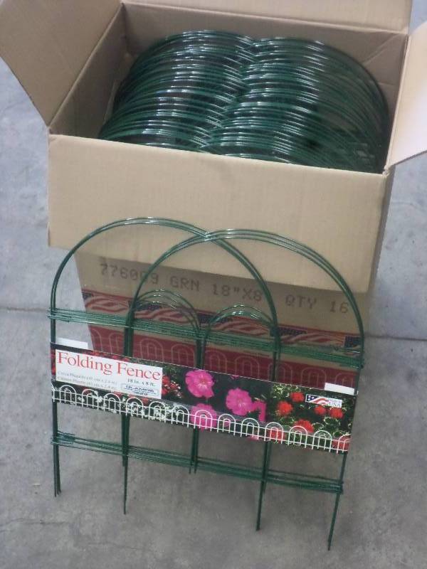 lot 99 image: Box Of (16) New 18x8ft Green Foldi...