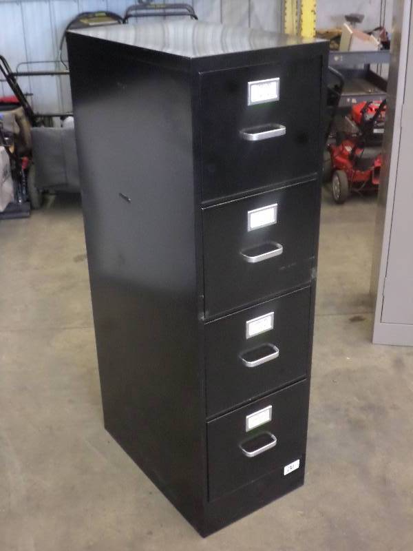lot 131 image: 4-Drawer Steel File Cabinet ...