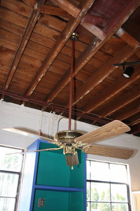 Brass Finish Fan