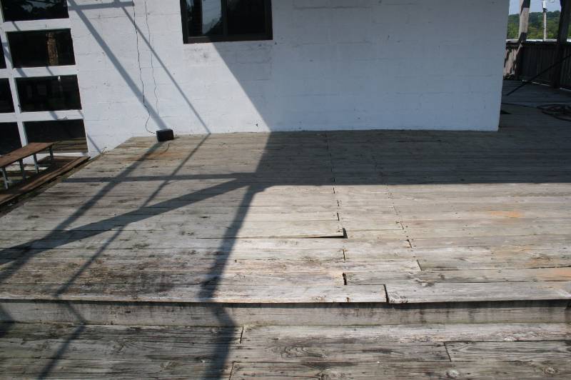 Wood deck