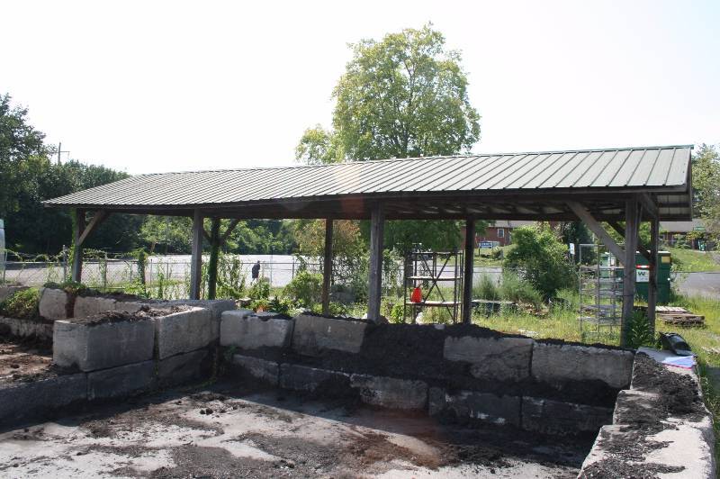Aluminum Roofed wood outbuilding