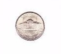 1945 P Uncirculated Silver War Nickel