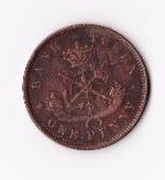 1850 Bank of Canada One Penny