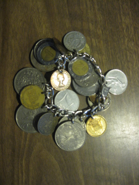 Unique Foreign Coin  Bracelet