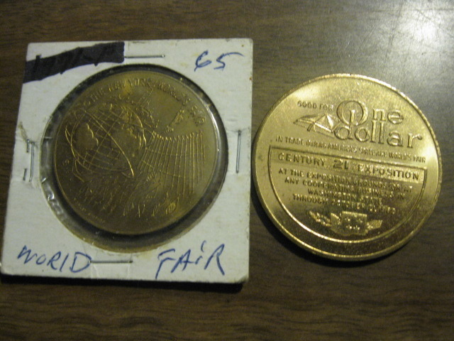 1962 & 1965 Worlds Fair Coins