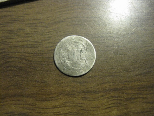 1853 Silver 3 Cent Piece VERY RARE