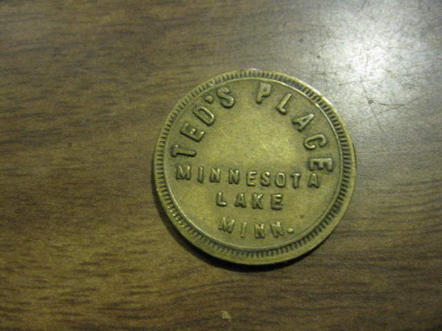 Minnesota lake Teds Place Token