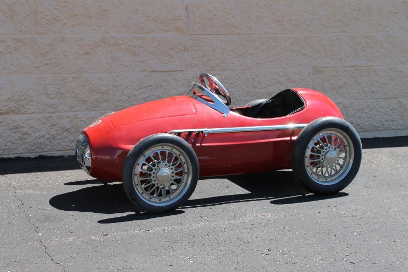lot 3 image: Red Pedal Car