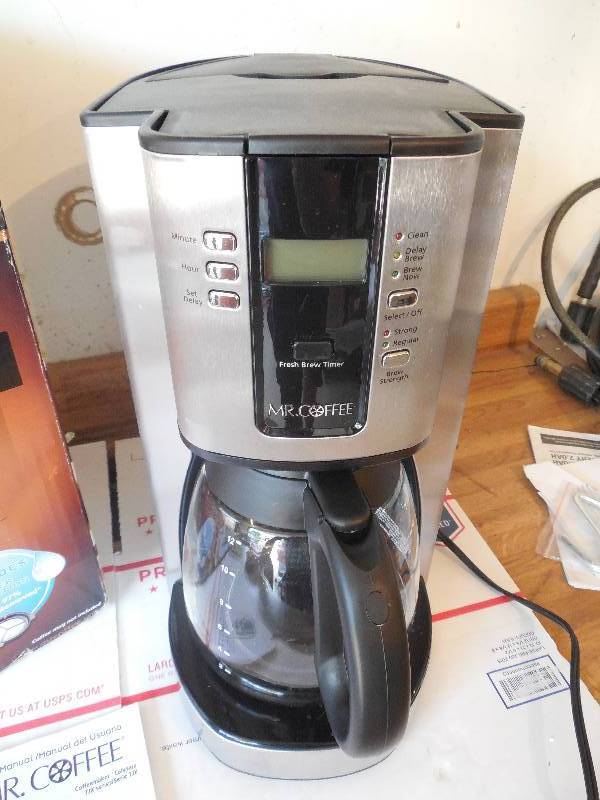 lot 39 image: Mr. Coffee Performance Brew 12-Cup Programmable Coffee Maker Stainless Steel