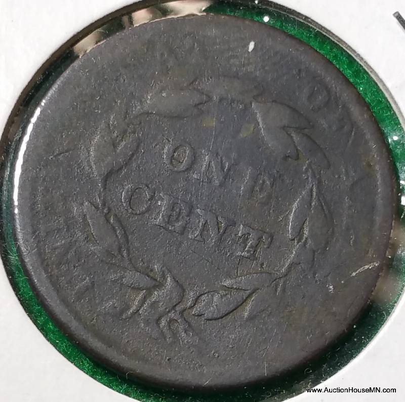 1839 Liberty Mod Matron Head Large Cent - Booby Head