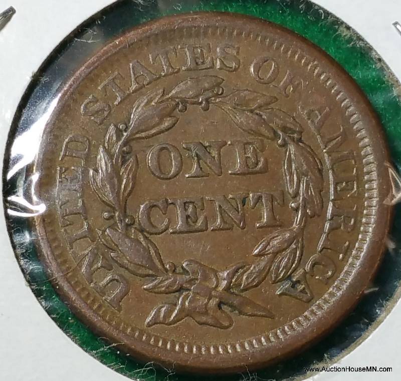 1857 Liberty Mod Matron Head Large Cent -Small Date