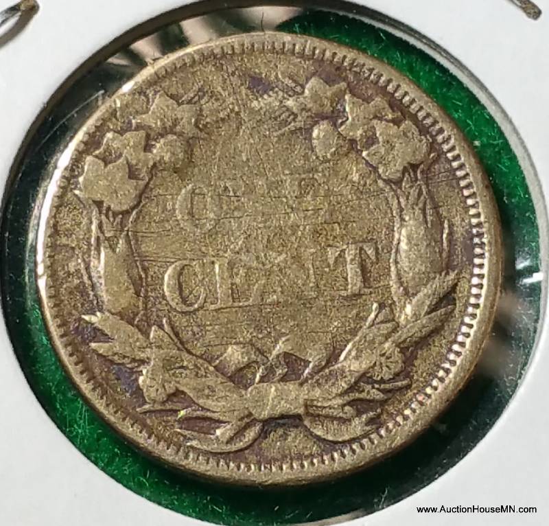 1858 Flying Cent Large Letters