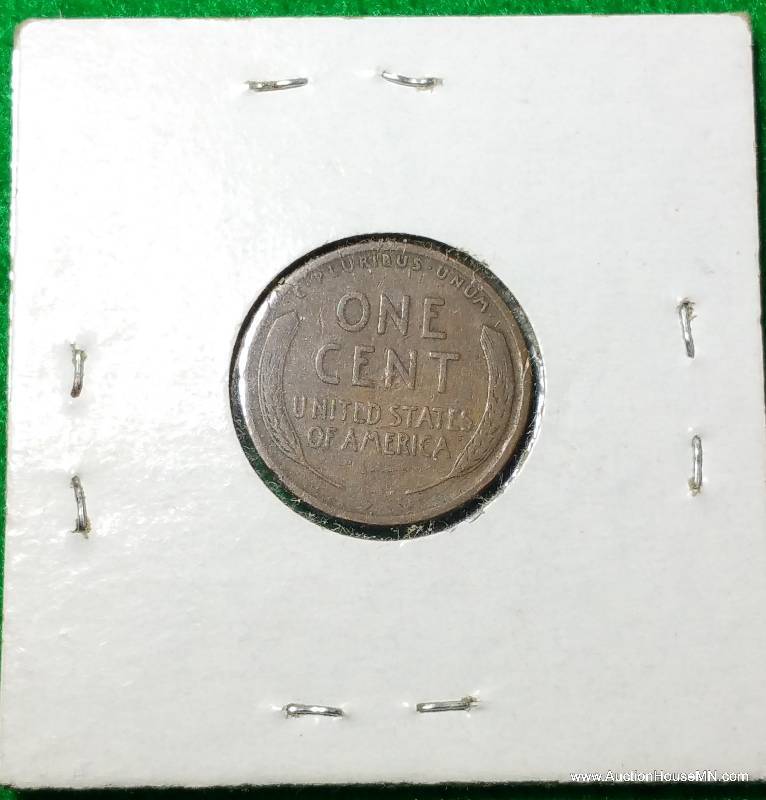 1909 Wheat Cent Planchet Error