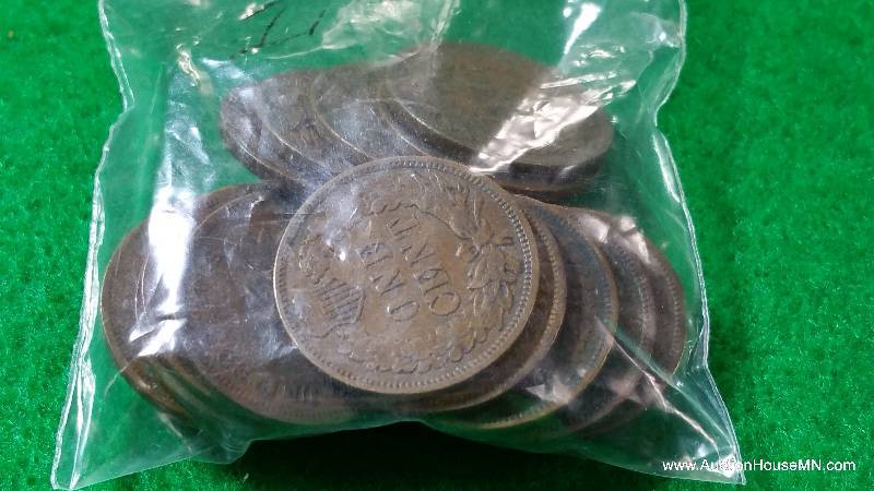 Bag of (20) Random Indian Head Cents