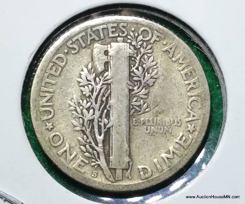 1926 S Mercury Silver Dime - Semi Key