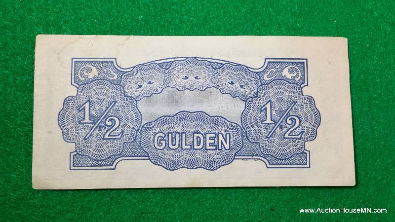 1942 WWII Japanese Half Guiden Occupation Note
