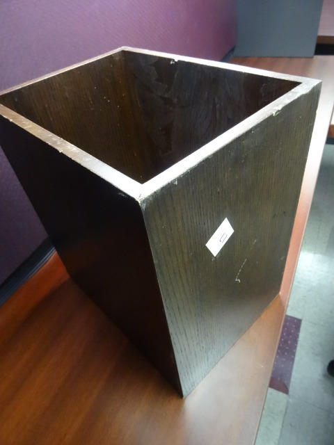 Wood Trash Can