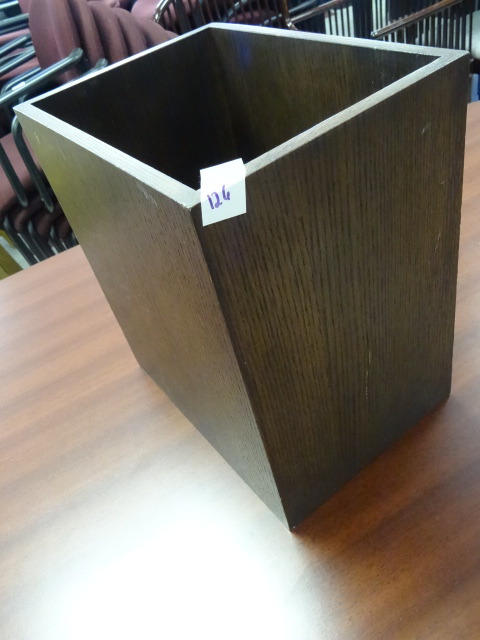 Wood Trash Can