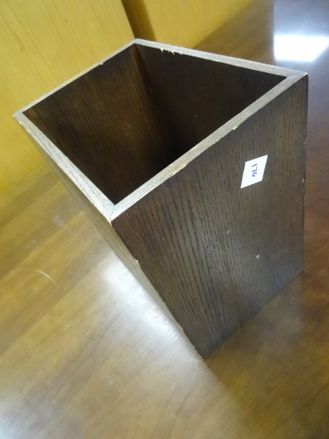 Wood Trash Can