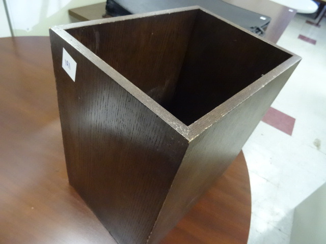 Wood Trash Can