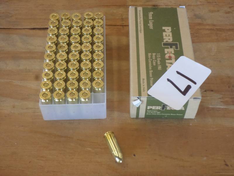 lot 17 image: (50) Rounds Perfects 9mm Luger 115G...
