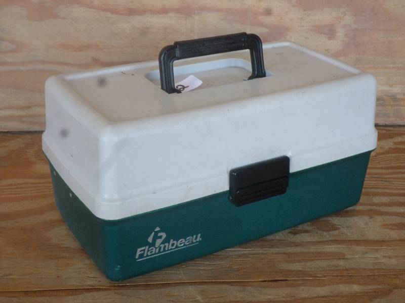 lot 42 image: Flambeau Plastic Tackle Box ...