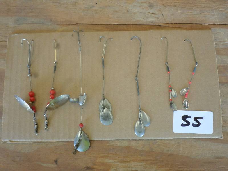 lot 55 image: (7) Vintage Spinner Lures ...