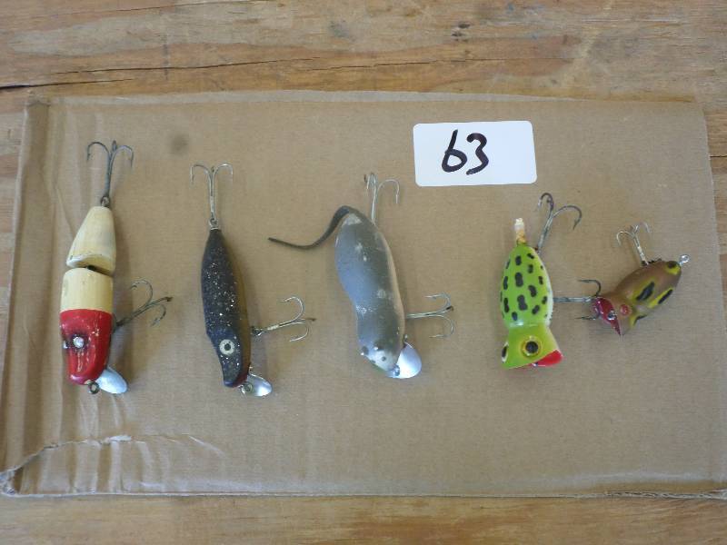 lot 63 image: (5) Assorted Crankbait Lures ...