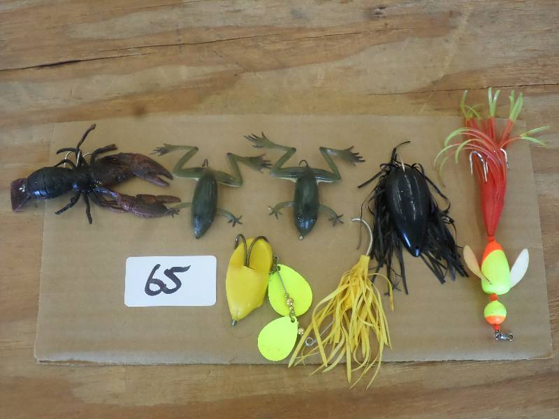 lot 65 image: (6) Assorted Top-Water Lures ...