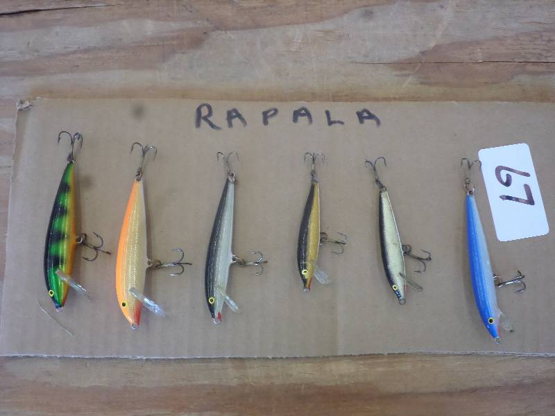lot 67 image: (6) Rapala Crankbait Lures ...