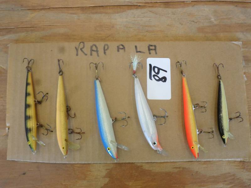 lot 68 image: (6) Rapala Crankbait Lures ...