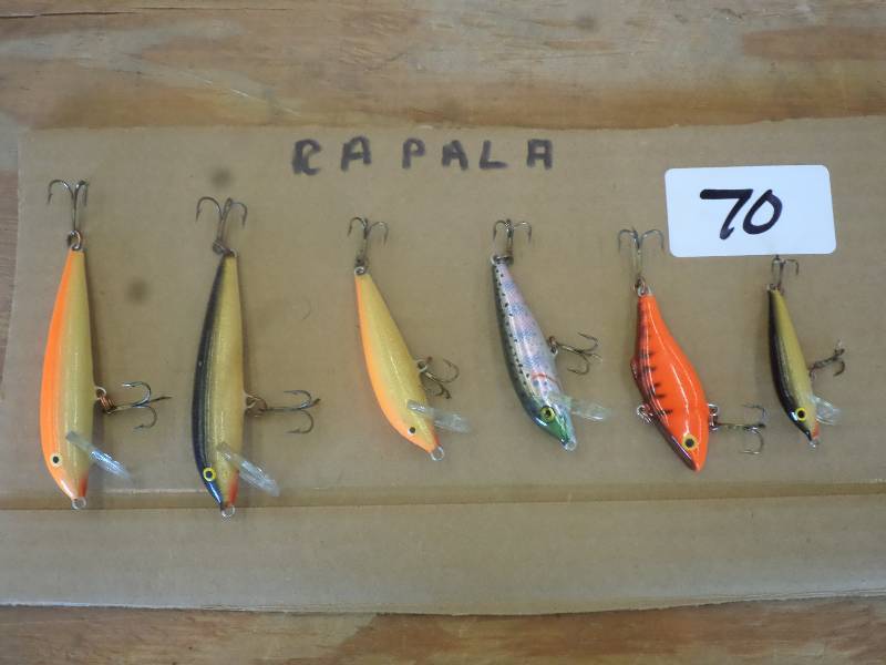 lot 70 image: (6) Rapala Crankbait Lures ...