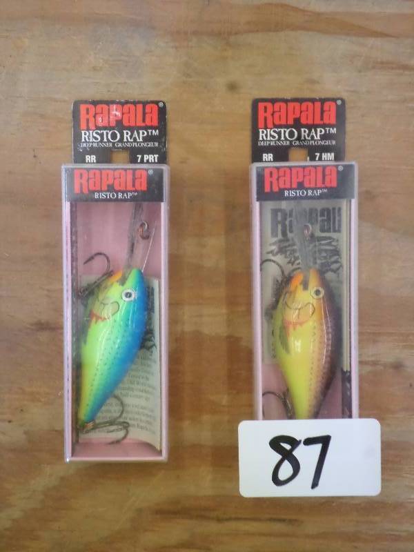 lot 87 image: (2) New Rapala Crankbait Lures ...