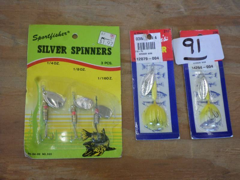 lot 91 image: (5) New Spinner Lures ...