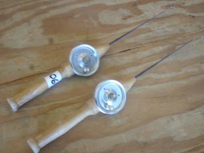 lot 106 image: (2) Vintage Steel Ice Rods ...