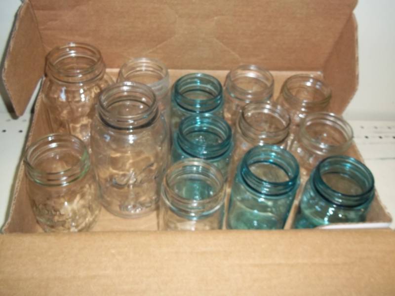lot 44 image: Lot of 13 Canning Jars