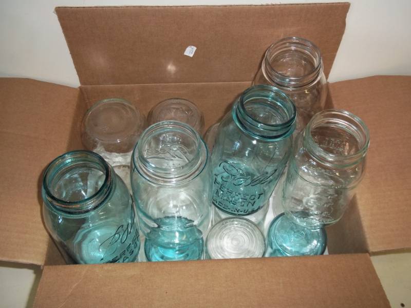 lot 57 image: Lot of 12 Canning Jars