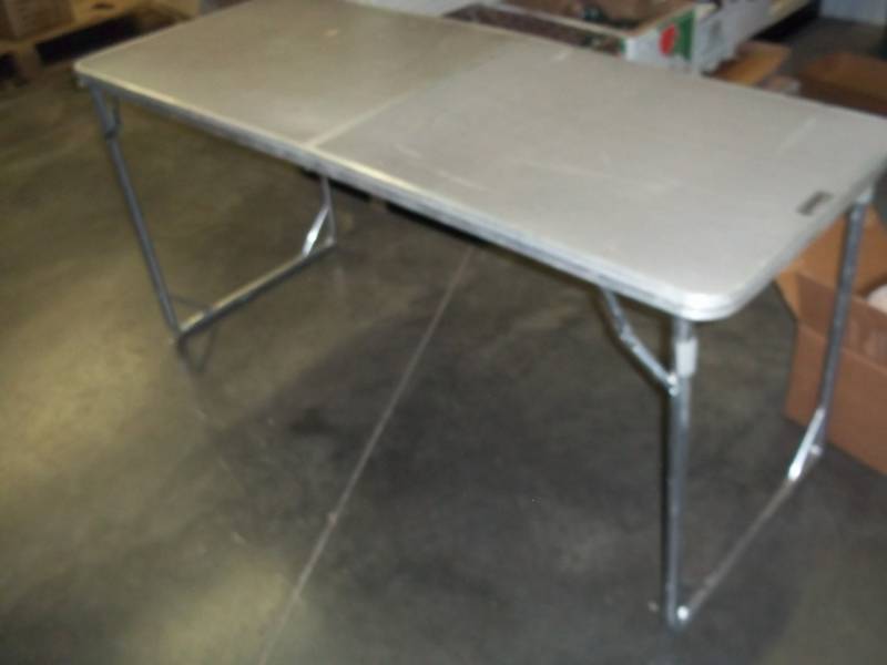 lot 72 image: Coleman folding camping table
