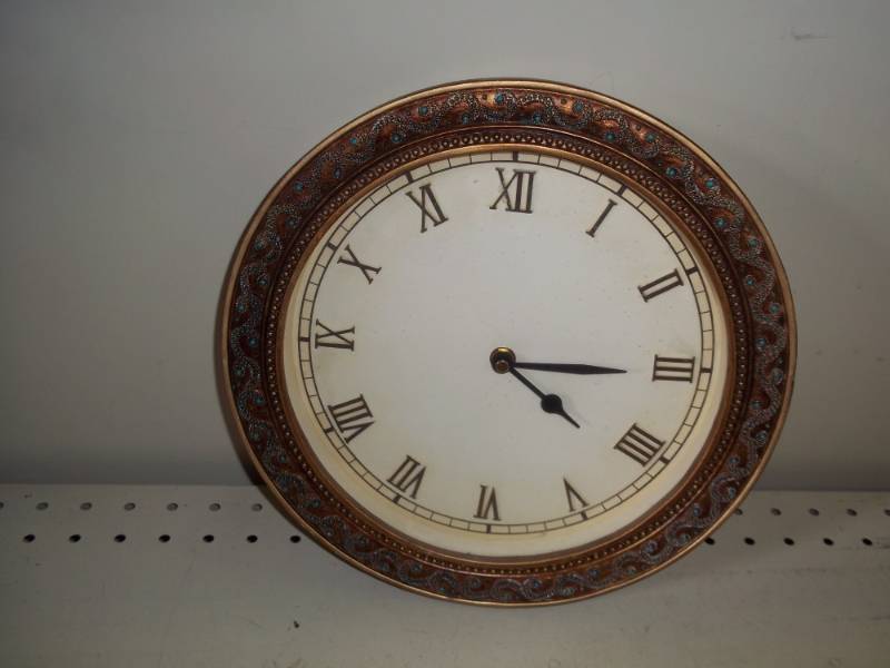 lot 158 image: Roman numeral clock