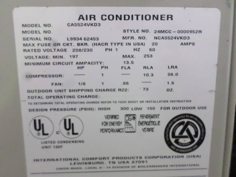 Tempstar 5000 High Efficiency Air C... | LE Heating & Air Conditioning ...